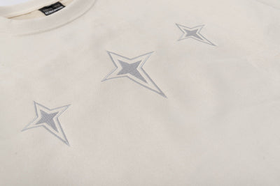 Playera Suelta de Cuello Redondo con Estampado Asterismo para Hombre - Image 8