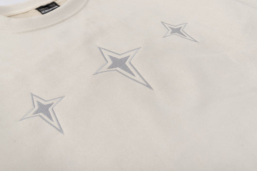 Playera Suelta de Cuello Redondo con Estampado Asterismo para Hombre - Image 8