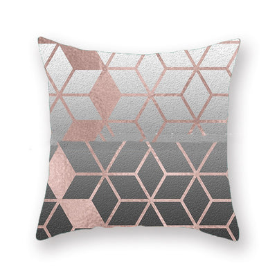 Funda de Almohada Geométrica de Felpa para Sofá Sala de Estar - Image 5