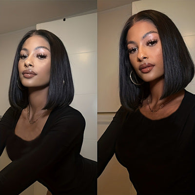 Peluca Bob Liso con Frente de Encaje Cabello Humano - Image 10
