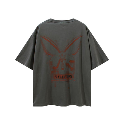 Camiseta Pareja Manga Corta Lavada Tide - Diseño Relajado - Image 5