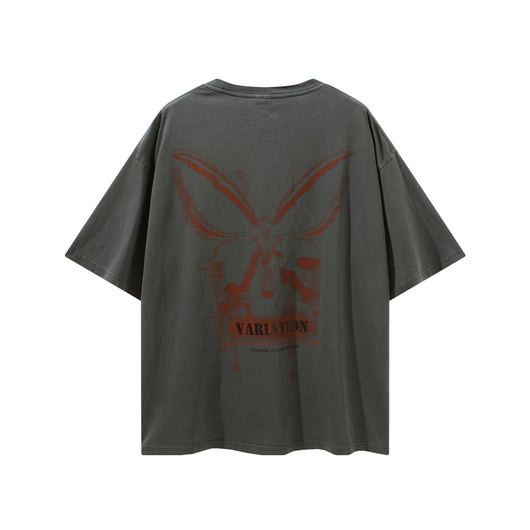 Camiseta Pareja Manga Corta Lavada Tide - Diseño Relajado - Image 5