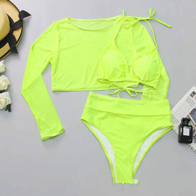 Bikini de Tres Piezas Cintura Alta Sexy - Image 19
