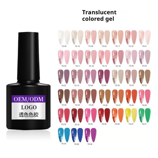Esmalte Gel Transparente de Color Sólido - Image 2
