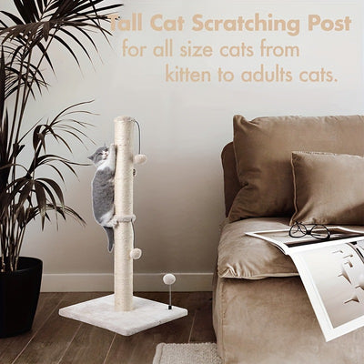 Rascador Vertical de Sisal para Gatos - Torre para Trepar - Image 15