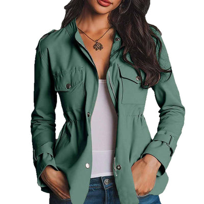 Chaqueta Cortavientos Entallada con Bolsillos para Mujer - Image 5
