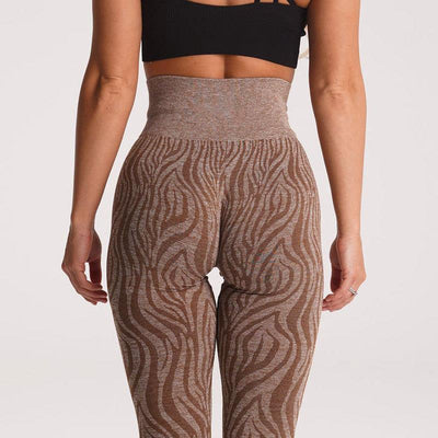 Pantalones de Yoga Estampado Cebra en Nylon para Deportes Outdoor - Image 6