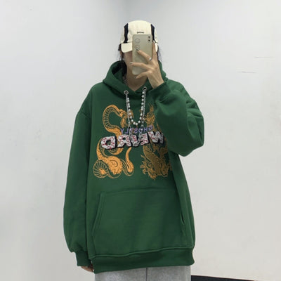 Sudadera Hip Hop Dragon con Collar Integrado - Image 12