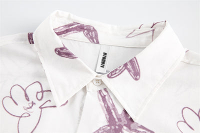 Camisa Estampada con Estrella de Cinco Puntas para Hombre - Image 10