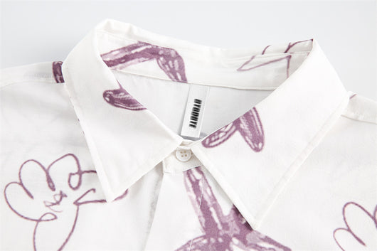 Camisa Estampada con Estrella de Cinco Puntas para Hombre - Image 10