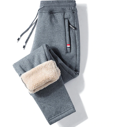 Pantalones Casuales Deportivos de Lana Cachemir Gruesa para Hombre - Image 14