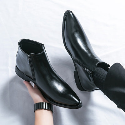 Botas Martin de Caña Alta con Punta Pronunciada - Estilo Urbano Masculino - Image 6