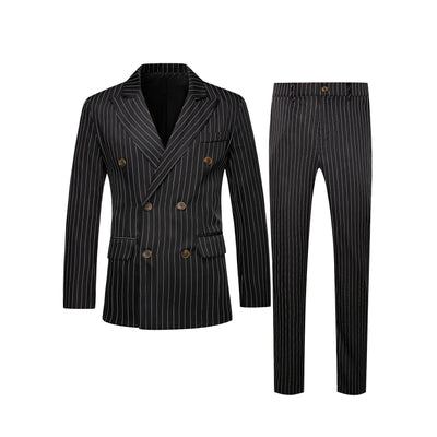 Conjunto de Traje Ejecutivo a Rayas para Hombre - Image 12