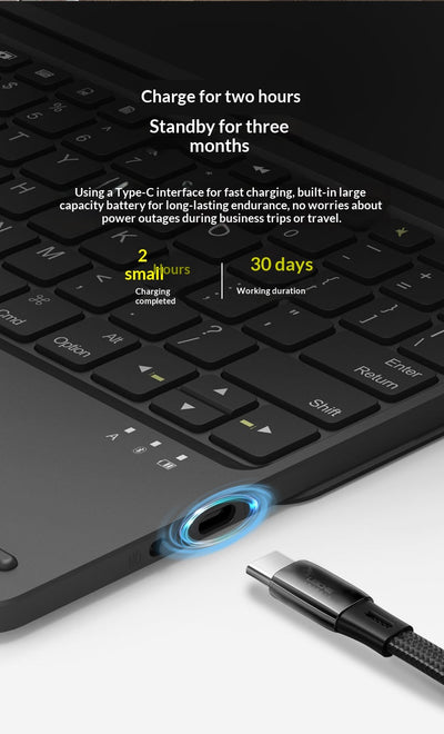 Teclado Bluetooth con Control Táctil Compatible con Tablets - Image 12
