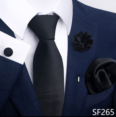 Combo Corbata, Traje y Pañuelo de Bolsillo para Hombre - Juego 8 - Image 63