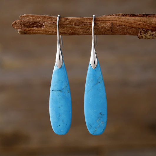Aretes de Piedra Natural Lujo Ligero - Gotas de Agua Elegantes - Image 9