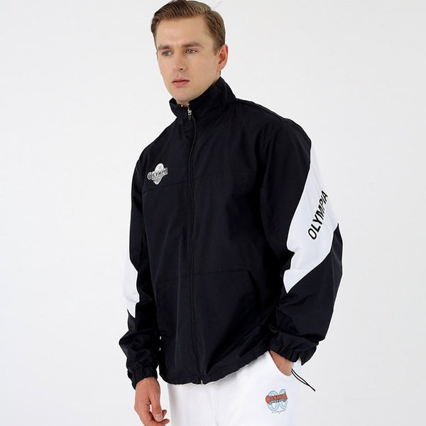 Chamarra Casual para Hombre con Cierre Negro Holgada