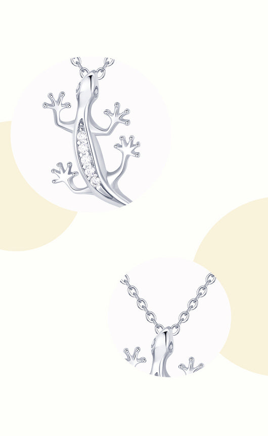 Collar Colgante de Gecko en Plata de Ley S925 - Image 10