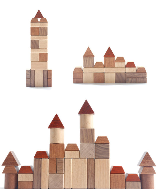 Juego de Construcción Ferrocarril Urbano - Puzzle de Madera Educativo para Niños - Image 2