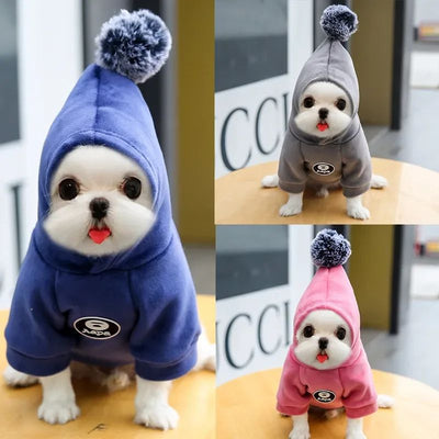 Abrigo Polar con Capucha para Perros y Gatos - Pijama de Invierno para Mascotas Pequeñas - Image 9