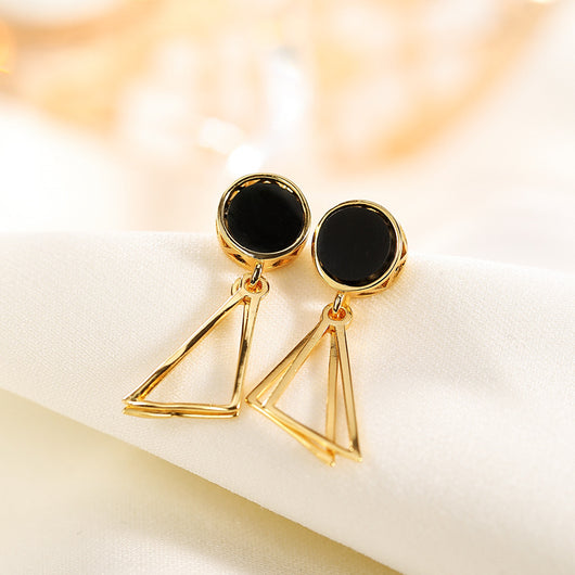 Aretes Geométricos de Lujo Minimalista para Mujer - Image 9