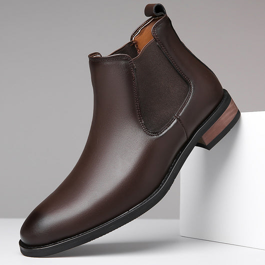 Botas Chelsea de Cuero para Hombre - Estilo Ejecutivo Puntiagudo - Image 6