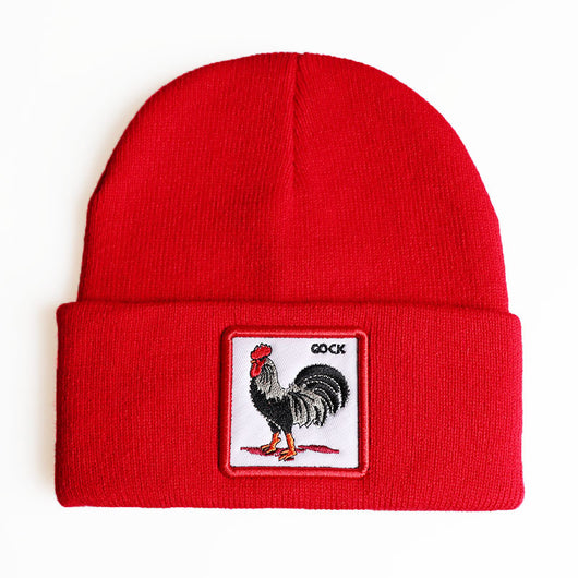 Gorro de Lana Tejido con Bordados de Animales para Invierno - Image 21