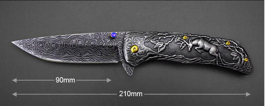 Cuchillo de Supervivencia Plegable de Acero Endurecido para Camping - Image 7