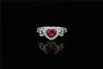 Pulsera Personalizada Anillo Corazón Rojo para Boda - Image 9