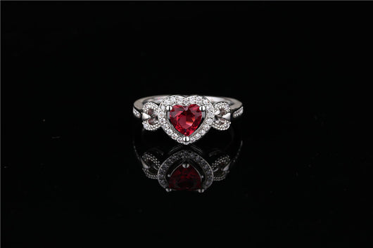 Pulsera Personalizada Anillo Corazón Rojo para Boda - Image 9