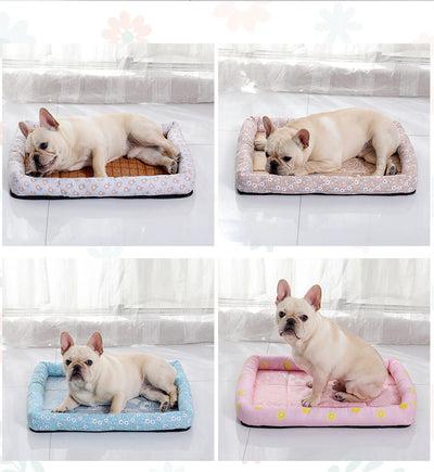 Colchoneta Refrescante de Seda para Mascotas - Cama Fresca Transpirable para Perros y Gatos - Image 4