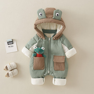 Mono Acolchado para Bebé Niño Invierno con Forro Polar