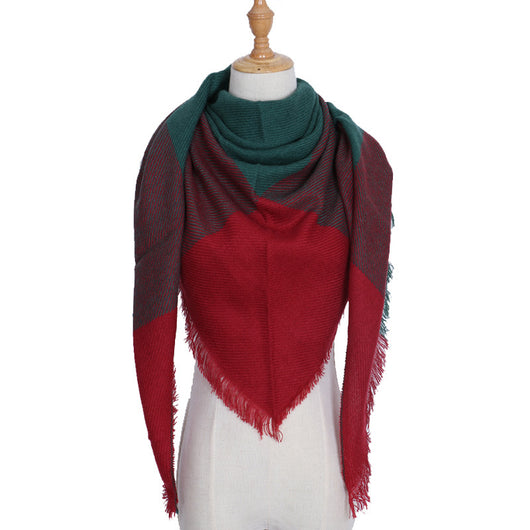 Bufanda Larga con Triángulos para Mujer - Chal Otoño Invierno - Image 42