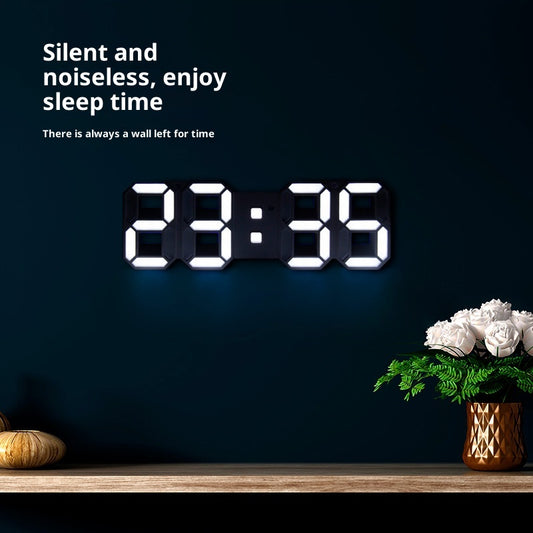 Reloj de Pared LED Luminiscente con Diseño Moderno para Sala y Dormitorio