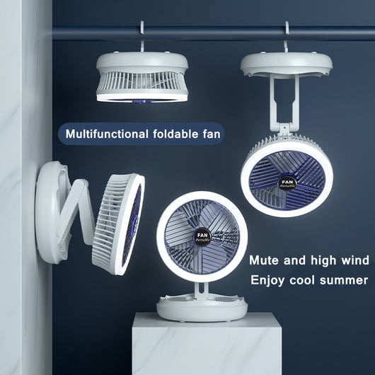 Ventilador de Techo Plegable con Carga USB, Luz LED y 4 Velocidades - Image 22