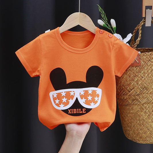 Playera Infantil de Algodón con Estampado de Dibujos Animados - Image 2