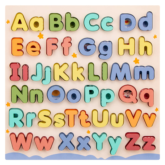Tablero de Agarre con Letras de Madera para Aprendizaje Temprano - Image 6