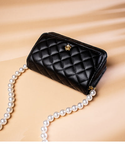 Bolso de Cadena Diamante Estilo Perfume en Cuero Pequeño - Image 14