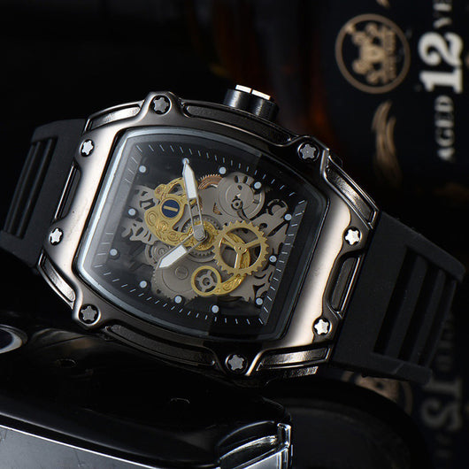 Reloj de Cuarzo Esqueleto Transparente Personalizado con Doble Movimiento - Image 10