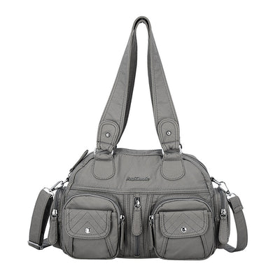 Bolsa Mensajera Casual Coreana de Color Liso
