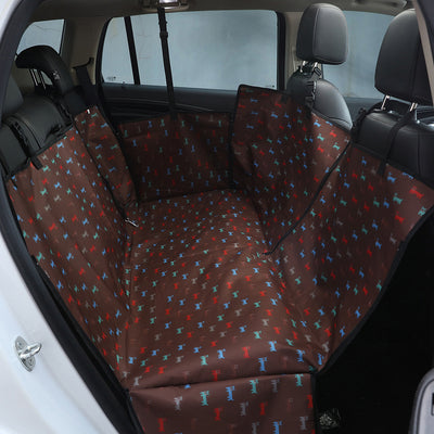 Tapete Protector para Mascotas en Auto - Diseño Impreso Doble Asiento Trasero - Image 28