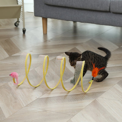 Kit Completo de Juguetes para Gatos - Túnel Plegable, Pelotas y Ratones Interactivos - Image 2
