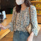 Blusa Floral Estilo Western con Mangas Puff Hada