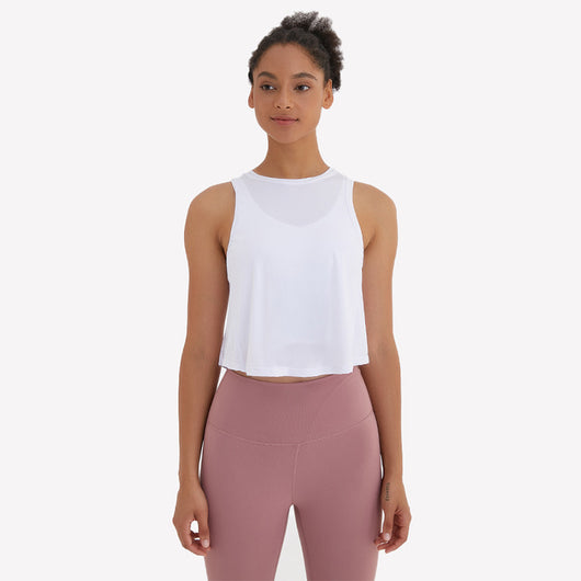 Blusa Deportiva Yoga Suelta sin Mangas - Top Versátil para Entrenamientos - Image 10