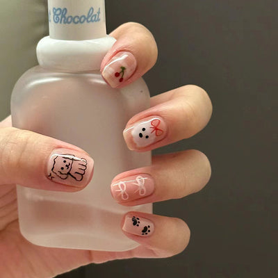 Uñas Postizas Cat Eye Rubor - Parches de Manicura Lista para Usar - Image 40