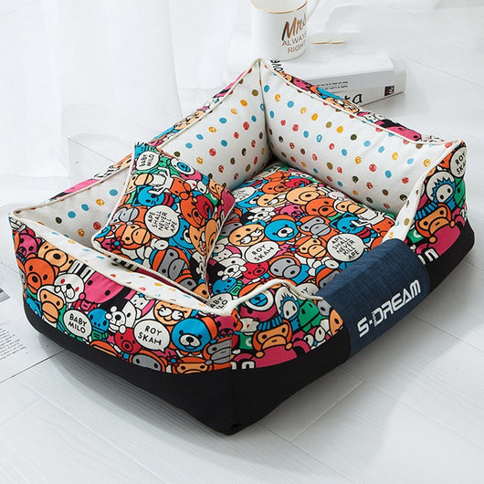 Cama Ortopédica Premium para Perros y Gatos