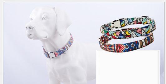Collar para Mascota de Estilo Étnico con Hebilla de Metal - Image 2