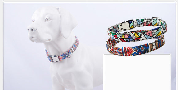 Collar para Mascota de Estilo Étnico con Hebilla de Metal