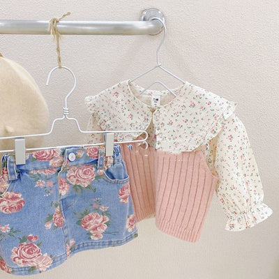 Conjunto de Falda Denim Otoño para Niñas - Image 5