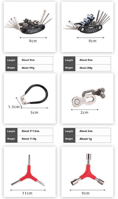 Kit Completo de Herramientas para Reparación de Bicicletas de Montaña con Cortacadenas - Image 26